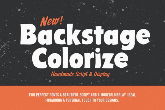 Backstage Colorize: A Hand-Brush Font for Digital Design