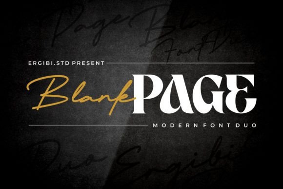 Blank Page Typeface for Elegant Editorial Design