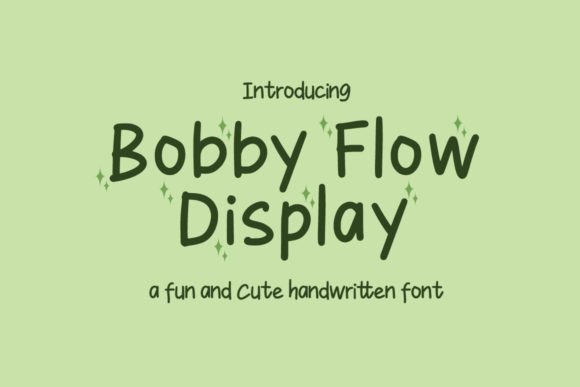 Bobby Flow Display Typeface for Web Headers