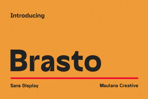 Brasto: A Modern Sans Display Font for Web Design