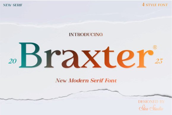 Braxter: A Retro Serif Font for Modern Branding