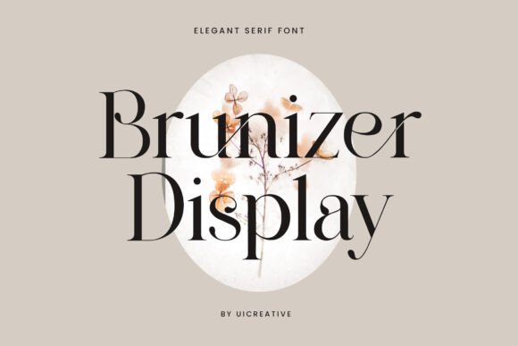 Brunizer Display Font for Elegant Handmade Branding