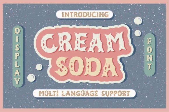 Cream Soda: The Vintage Display Font for Bold Campaigns