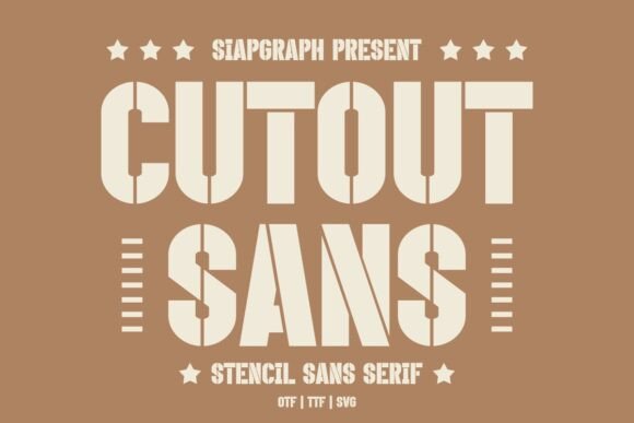 Cutout Sans: The Bold Stencil Typeface for Campaigns