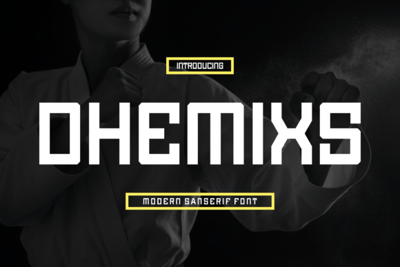 Dhemixs Font: Bold Modern Type for Makers