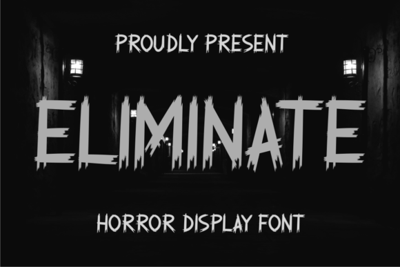 Eliminate Font: Spooky Display Typeface for Halloween