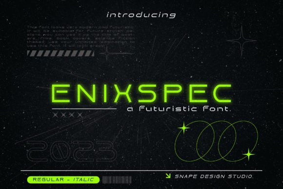 Enixspec: The Modern Display Font for Bold Brands