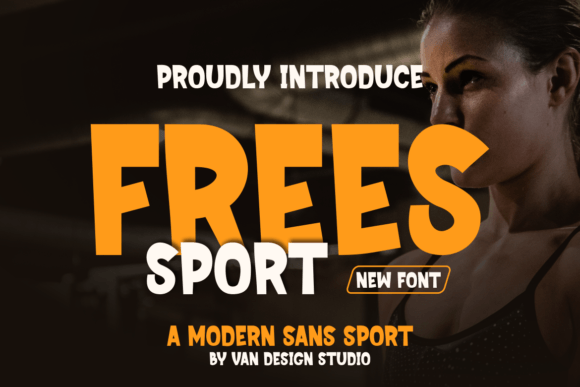 Frees Sport Typeface for Bold Craft Designs