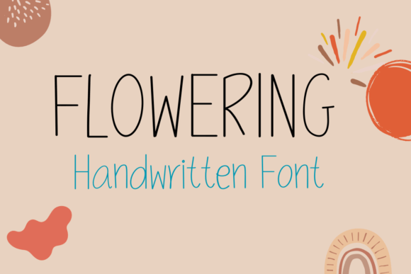 Frowering: A Sweet Script Font for Editorial Design
