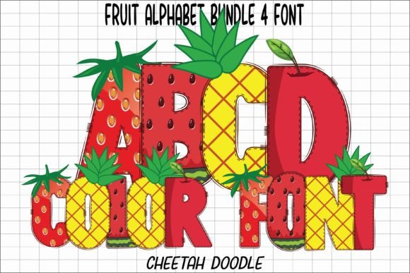Fruit Alphabet: A Playful Color Font for Editorial Design