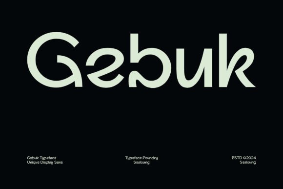 Gebuk: Bold Display Sans Serif Font for Web Design