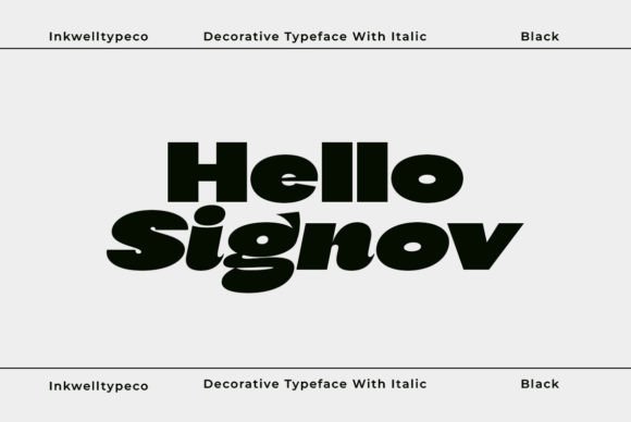 Hello Signove: A Bold Sans Serif for Editorial Impact