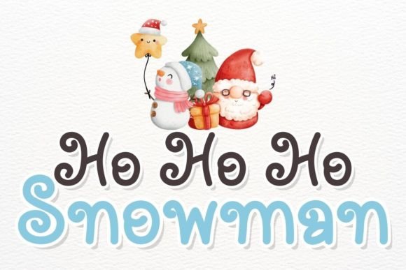 Ho Ho Ho Snowman Font for Holiday Campaigns