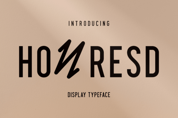 Honresd Typeface for Elegant Branding