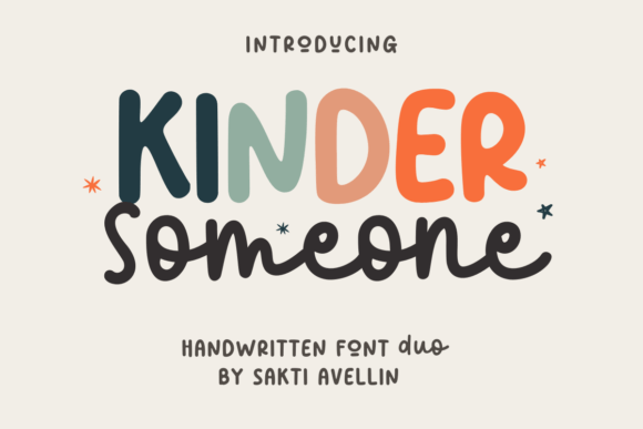 Kinder Someone Duo: A Handwritten Typeface for Branding