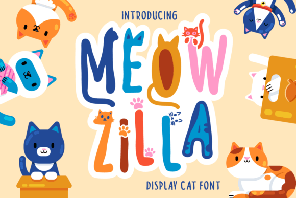Meow Zilla Font: A Playful Decorative Type Review