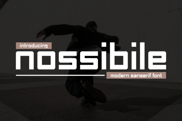 Nossibile: A Bold Sans Serif Font for Modern Editorial Design