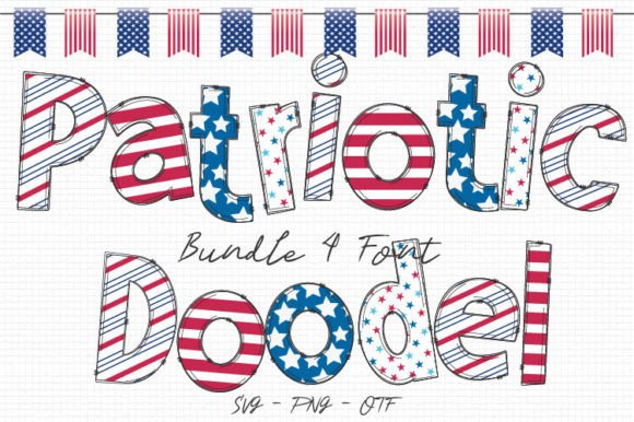 Patriotic Day Font for Bold Campaign Design
