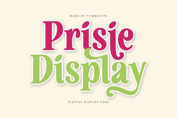Prisie Display Font for Handmade Branding