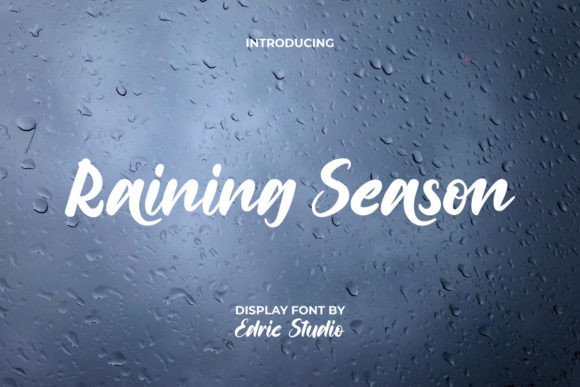 Raining Season Font for Editorial Design