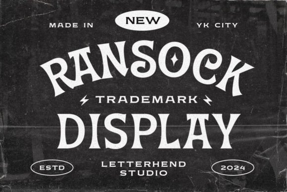 Ransock Display: A Vintage Typeface for Modern Campaigns