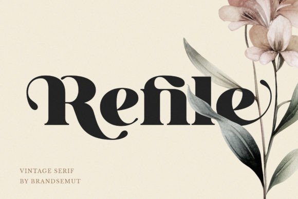 Refile: A Modern Serif Font for Digital Branding