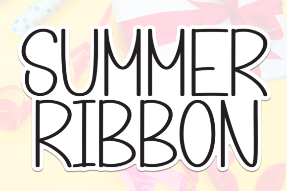 Summer Ribbon Font for Handmade Creators