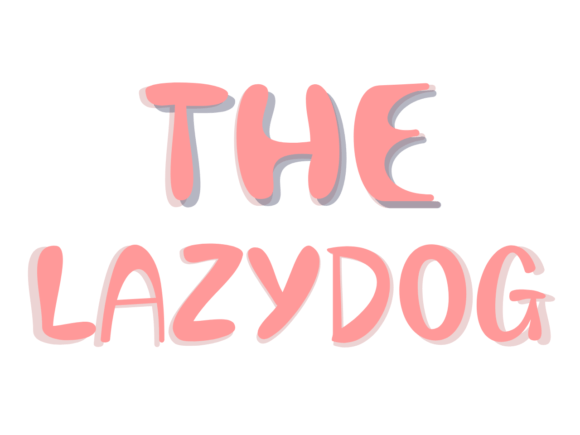 The Lazy Dog Font for Editorial Design