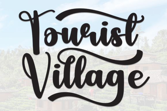 Tourist Village Font for Editorial Design