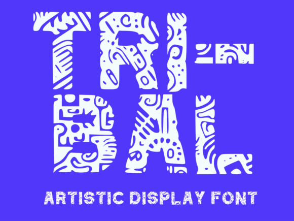 Tribal Doodle Font for Bold Brand Identity
