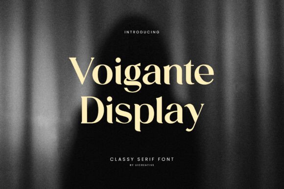 Voigante Display Font for Modern Branding