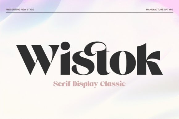 Wistok Serif Font for Elegant Editorial Design