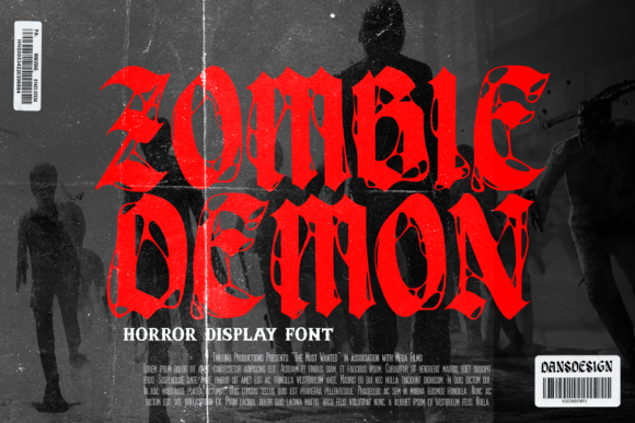 Zombie Demon Font for Bold Web Design